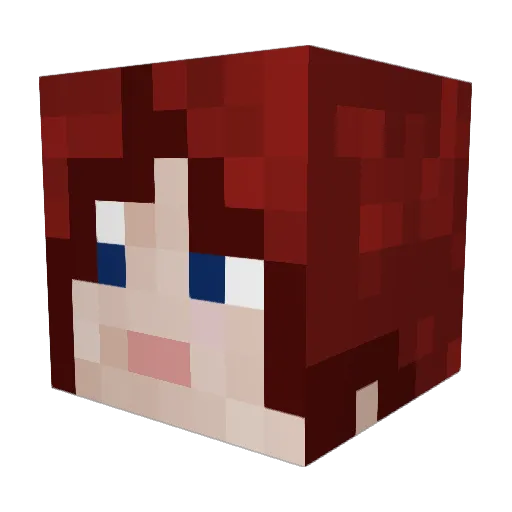 Fr0gQueen Minecraft avatar head, 3D render