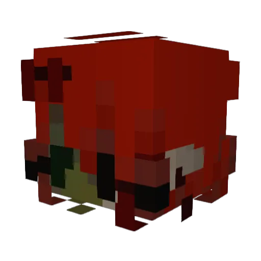 Fr0ggieb0i Minecraft avatar head, 3D render