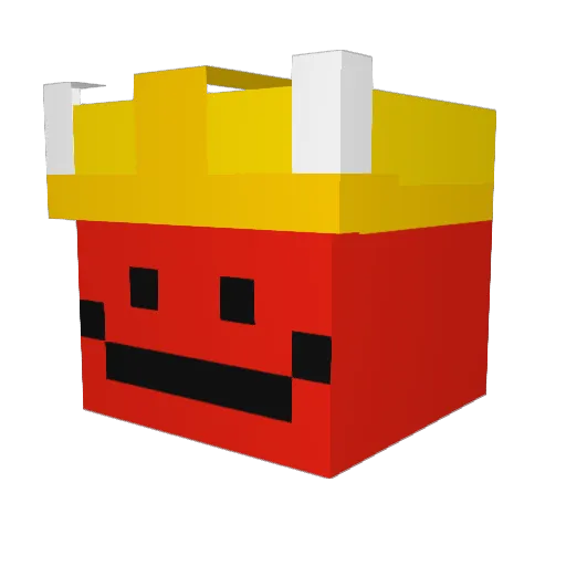 Fr0ggus Minecraft avatar head, 3D render
