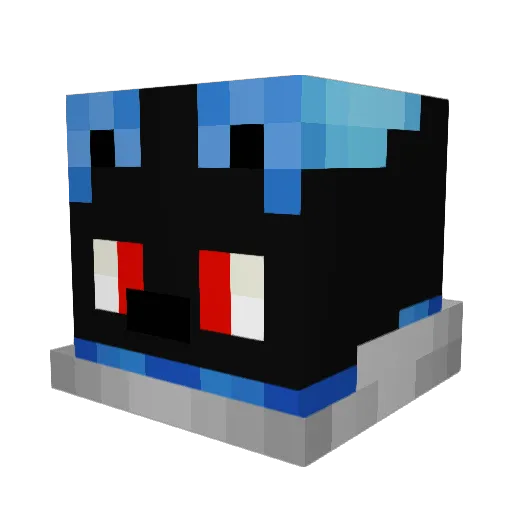 Fr0sTtzz Minecraft avatar head, 3D render