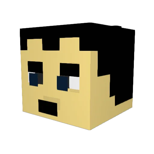 Fr0stbite64 Minecraft avatar head, 3D render