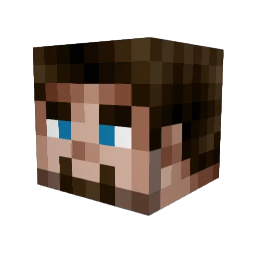 Fr0sti Minecraft avatar head, 3D render