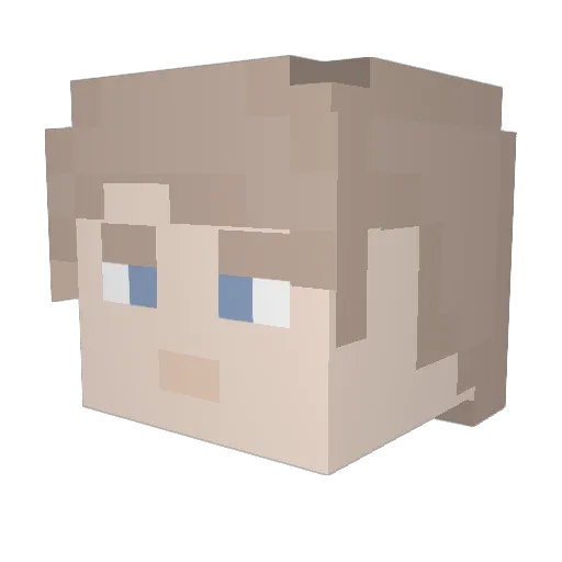 Fr0styB0w Minecraft avatar head, 3D render