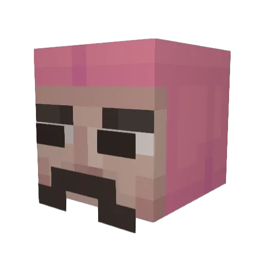 Fr0styBK1 Minecraft avatar head, 3D render