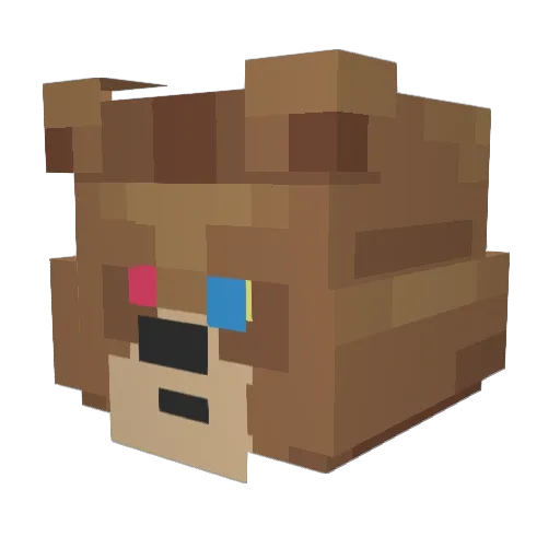 Fr0sty_ Minecraft avatar head, 3D render
