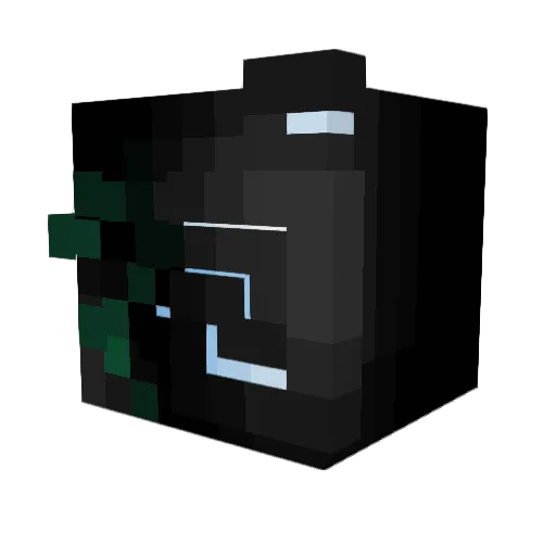 Fr0z3n_7 Minecraft avatar head, 3D render