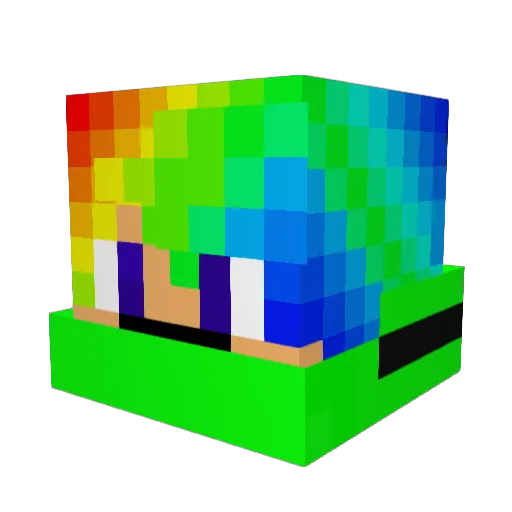 Fr0zenCh1cken Minecraft avatar head, 3D render