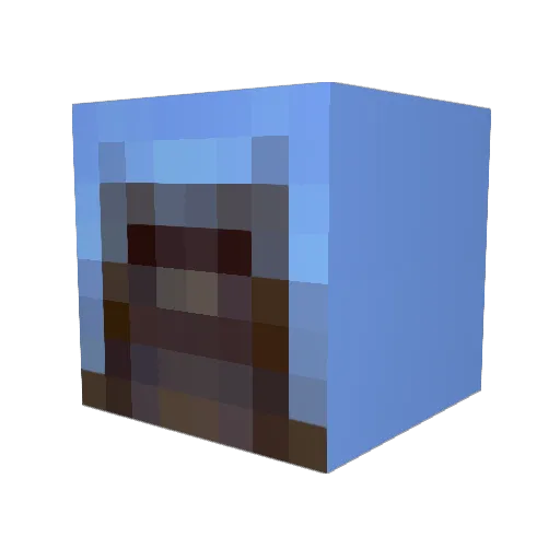 Fr0zenPiXeL Minecraft avatar head, 3D render