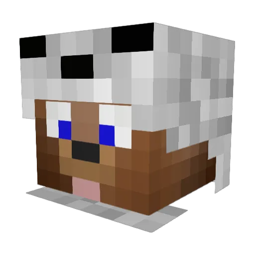 Fr0zenPvP_ Minecraft avatar head, 3D render