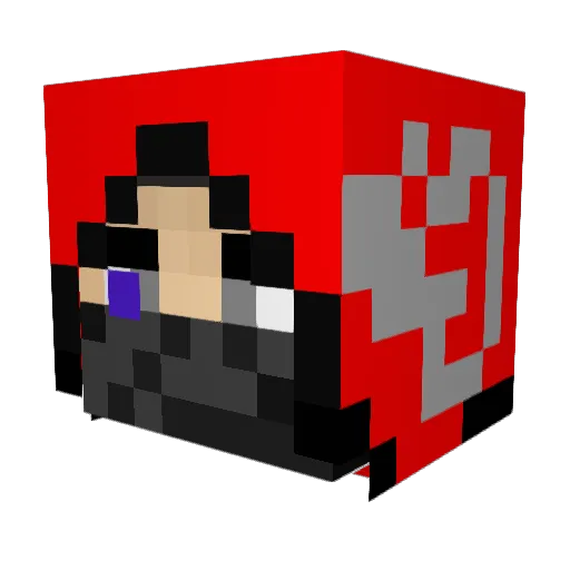Fr0zte_13 Minecraft avatar head, 3D render