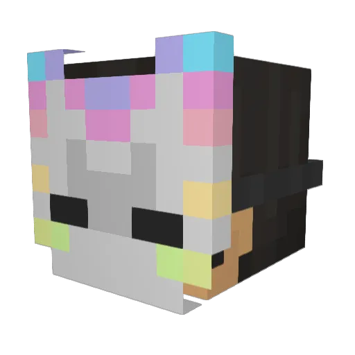 Fr1tzy Minecraft avatar head, 3D render
