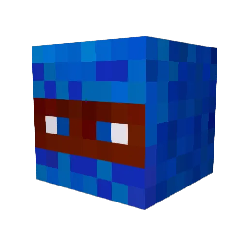 Fr3ak1nSweet Minecraft avatar head, 3D render