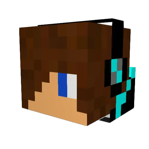 Fr3akGamingYT Minecraft avatar head, 3D render