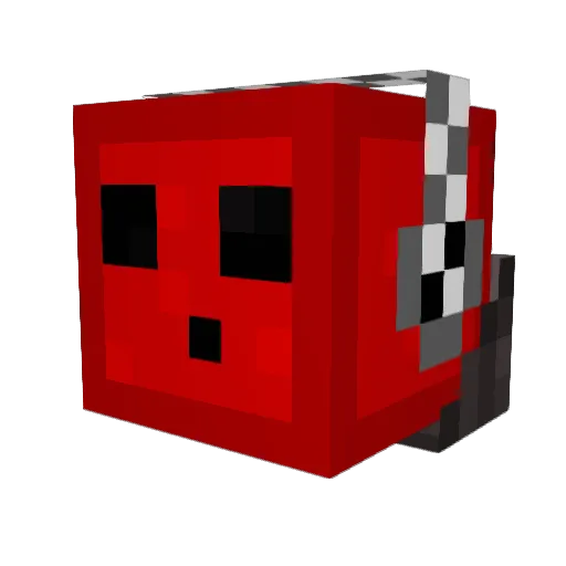 Fr3aky5 Minecraft avatar head, 3D render