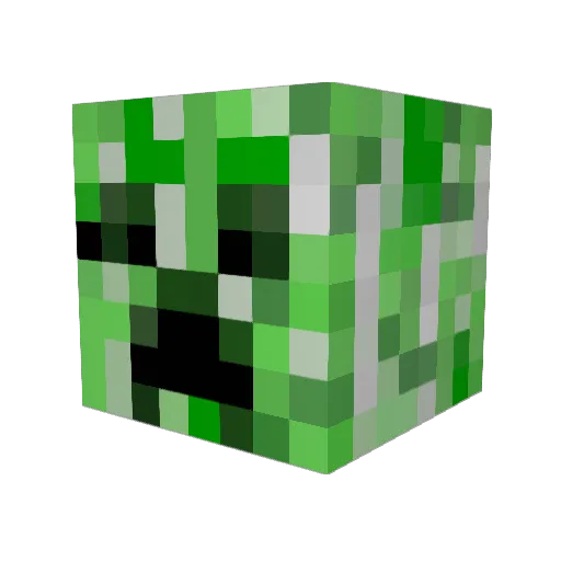 Fr3ddeh Minecraft avatar head, 3D render