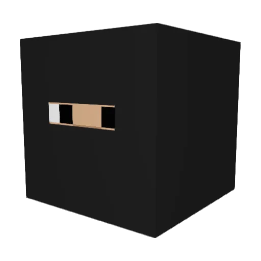 Fr3eak7 Minecraft avatar head, 3D render