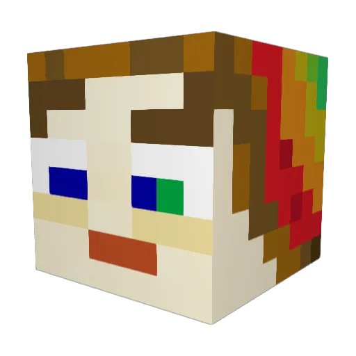 Fr3k67 Minecraft avatar head, 3D render