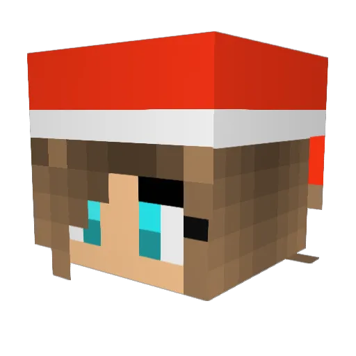 Fr7_ Minecraft avatar head, 3D render