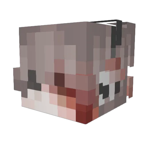 FrAY32 Minecraft avatar head, 3D render