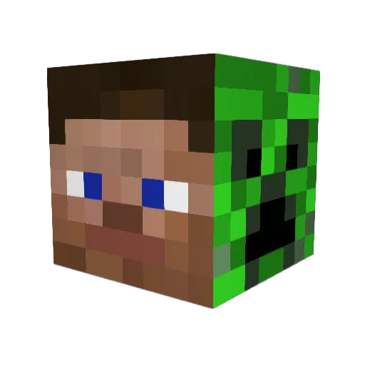 FrAa22 Minecraft avatar head, 3D render