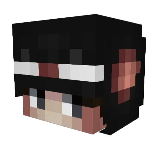 FrHauke Minecraft avatar head, 3D render