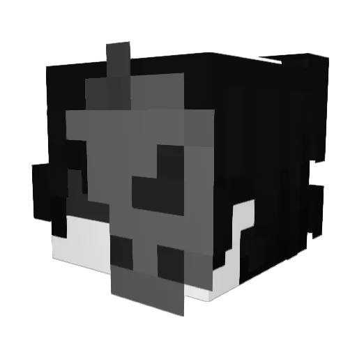 FrLeaked Minecraft avatar head, 3D render