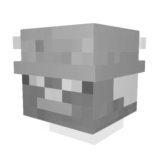 FrSpooky_ Minecraft avatar head, 3D render