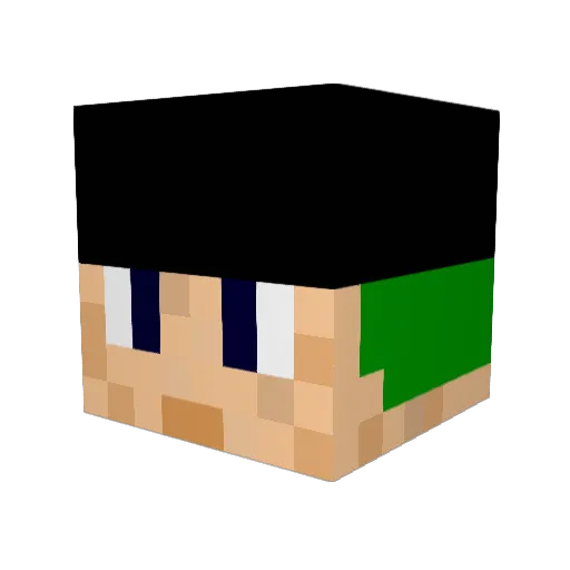 Fra1530 Minecraft avatar head, 3D render