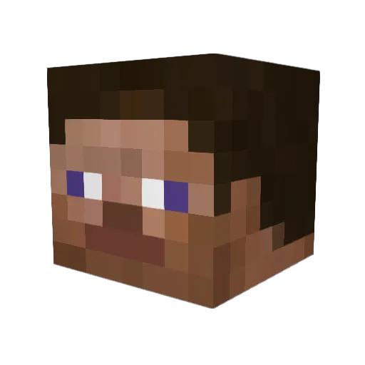 Fra9nk Minecraft avatar head, 3D render
