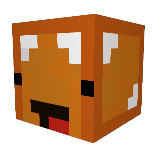 FraFro7 Minecraft avatar head, 3D render