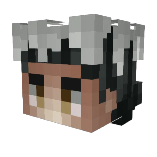 FraanElBola Minecraft avatar head, 3D render