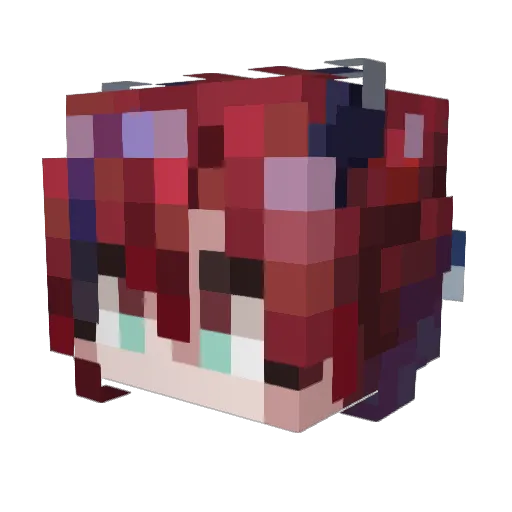 FracRay Minecraft avatar head, 3D render