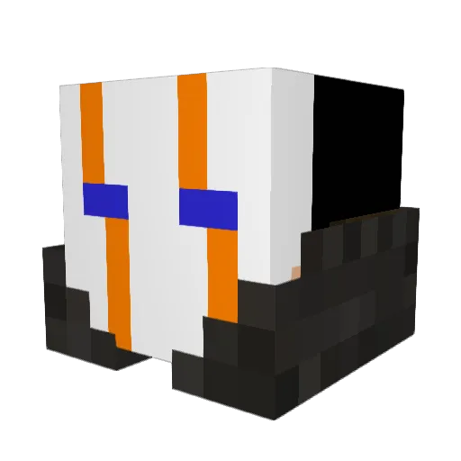 Fracksinys Minecraft avatar head, 3D render