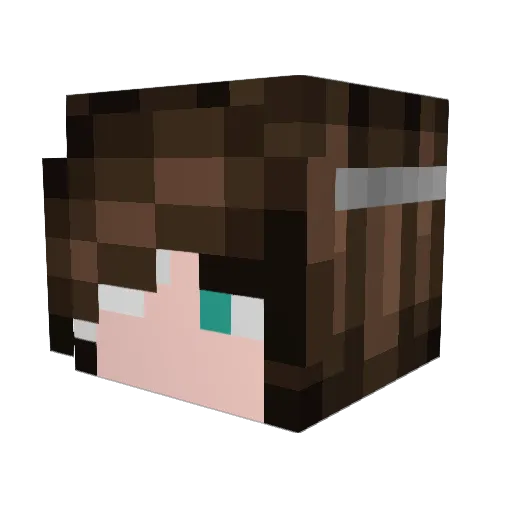 Fractal_Eureka Minecraft avatar head, 3D render