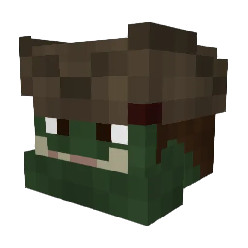 FracturedEclipse Minecraft avatar head, 3D render