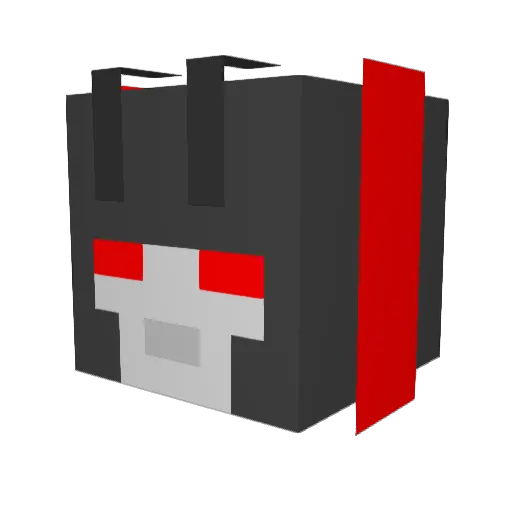 Fradox9 Minecraft avatar head, 3D render