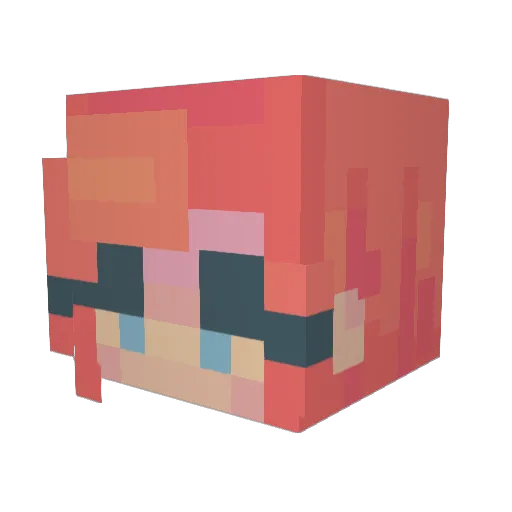 Fraenk_ Minecraft avatar head, 3D render