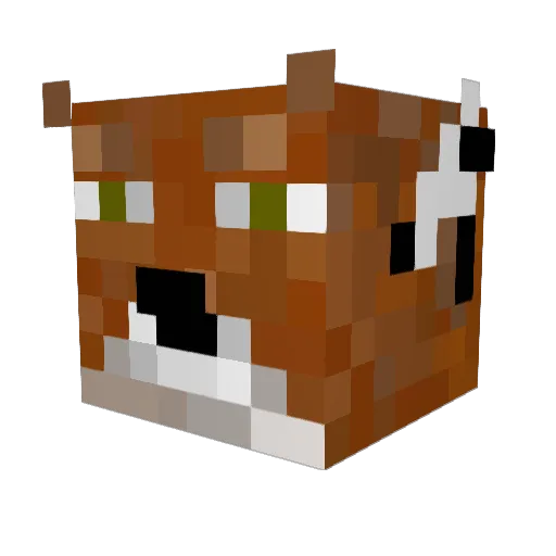 Fragg911 Minecraft avatar head, 3D render