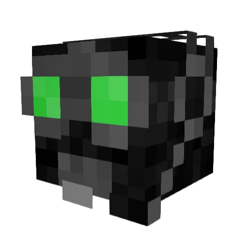 Fragger2G Minecraft avatar head, 3D render