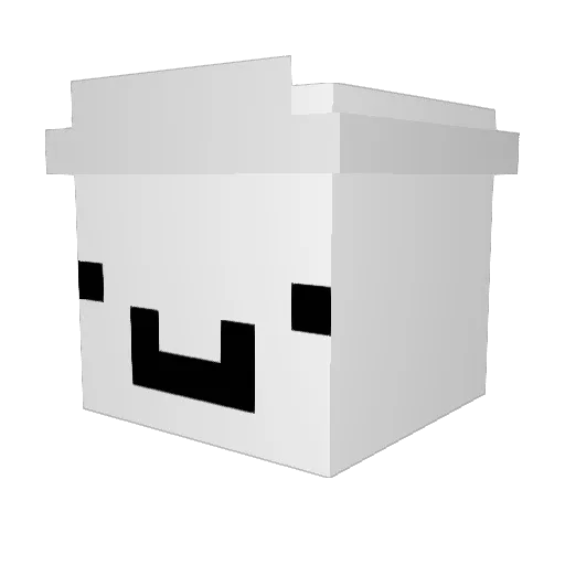 FraggleMD Minecraft avatar head, 3D render