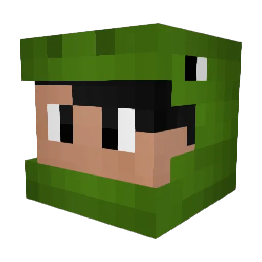 FragileOblivion Minecraft avatar head, 3D render