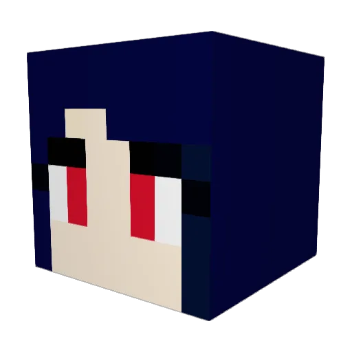 Fragioli Minecraft avatar head, 3D render