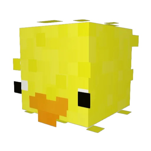 Fragless_Damage Minecraft avatar head, 3D render