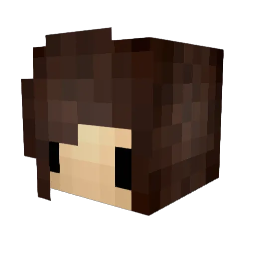 Fragrant Minecraft avatar head, 3D render