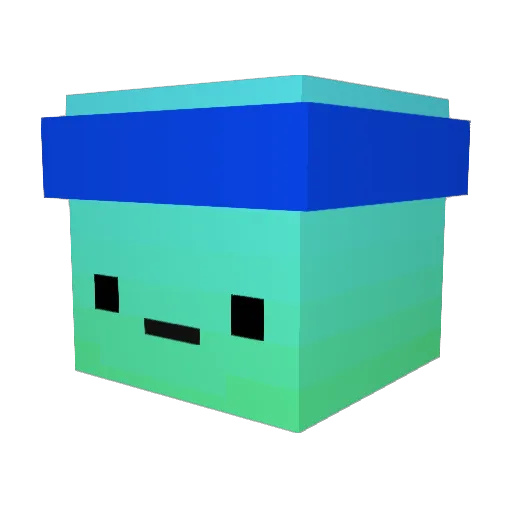 Frags37 Minecraft avatar head, 3D render