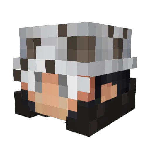 Frahmedex Minecraft avatar head, 3D render
