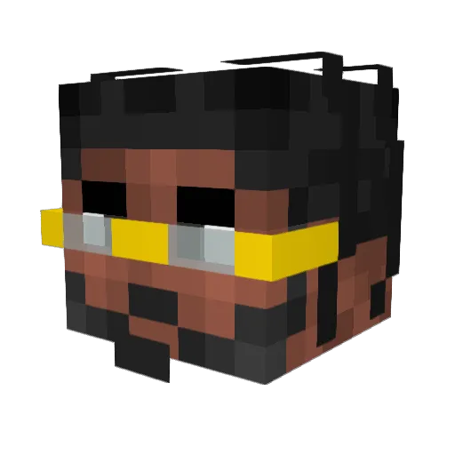 Fraidoon Minecraft avatar head, 3D render