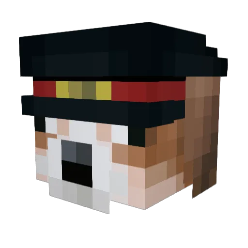 FrailFan15 Minecraft avatar head, 3D render