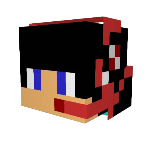 FrailGamingYT Minecraft avatar head, 3D render
