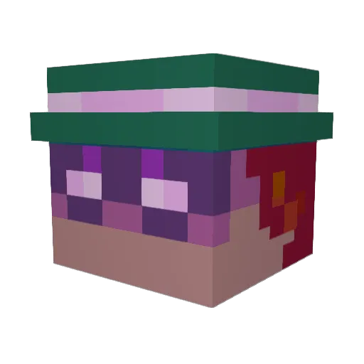 FrailRavioli Minecraft avatar head, 3D render